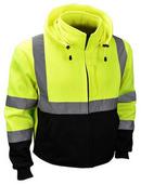 Radians Hi-Viz Green Polyester Sweatshirt with Zip Liner in Hi-Viz Green 