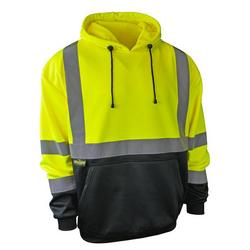 Class 3 Hooded Pullover Sweatshirt Hi-Viz Green 2XL