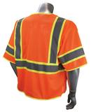 L Size Polyester Surveyor Vest in Hi-Viz Orange