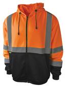 Radians Hi-Viz Orange Polyester Sweatshirt with Zipper in Hi-Viz Orange 