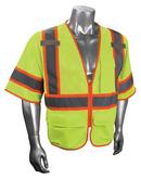 Radians Hi-Viz Green Polyester Surveyor Vest in Hi-Viz Green 