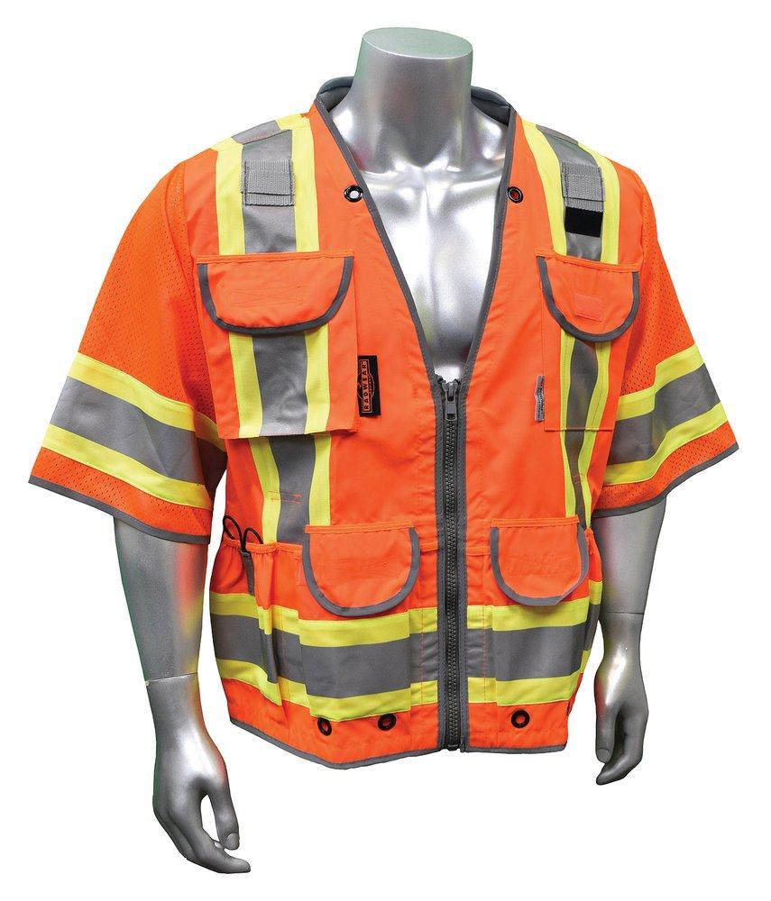 Radians Orange 300D and Polyester Safety Vest in Orange 