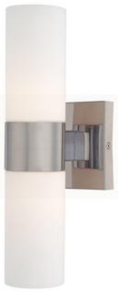Minka Lavery Brushed Nickel 60W 2-Light Medium E-26 Incandescent Wall Sconce 