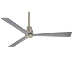 52 in. 3-Blade Outdoor Ceiling Fan in Brushed Nickel Wet