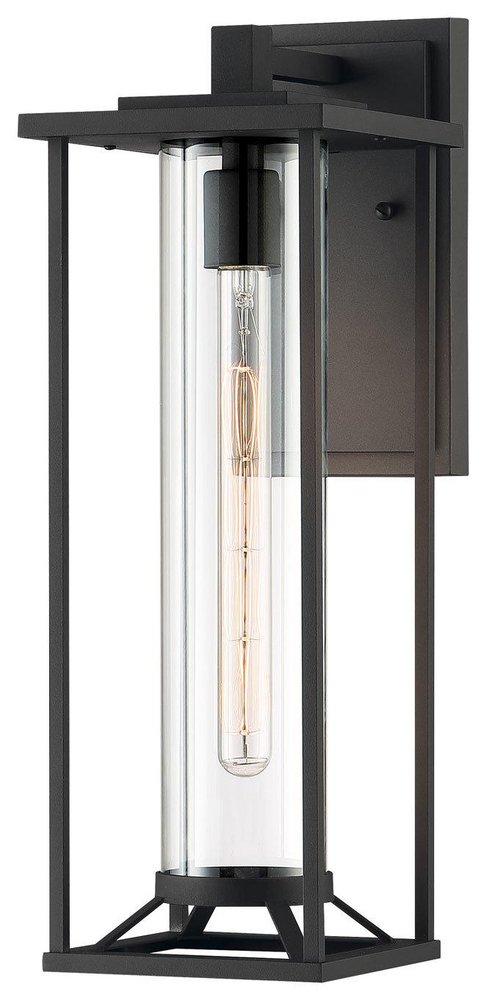 Minka Lavery Black 60W 1-Light Medium E-26 Outdoor Wall Sconce 