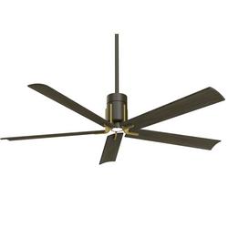 60 in. 5-Blade Indoor Ceiling Fan in Oil Rubbed Bronze/Toned Brass