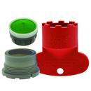 Replacement Cache Aerator Kit with 1.5 gpm Junior Perlator Aerator, Key and Washer for Delta in Dark Grey
