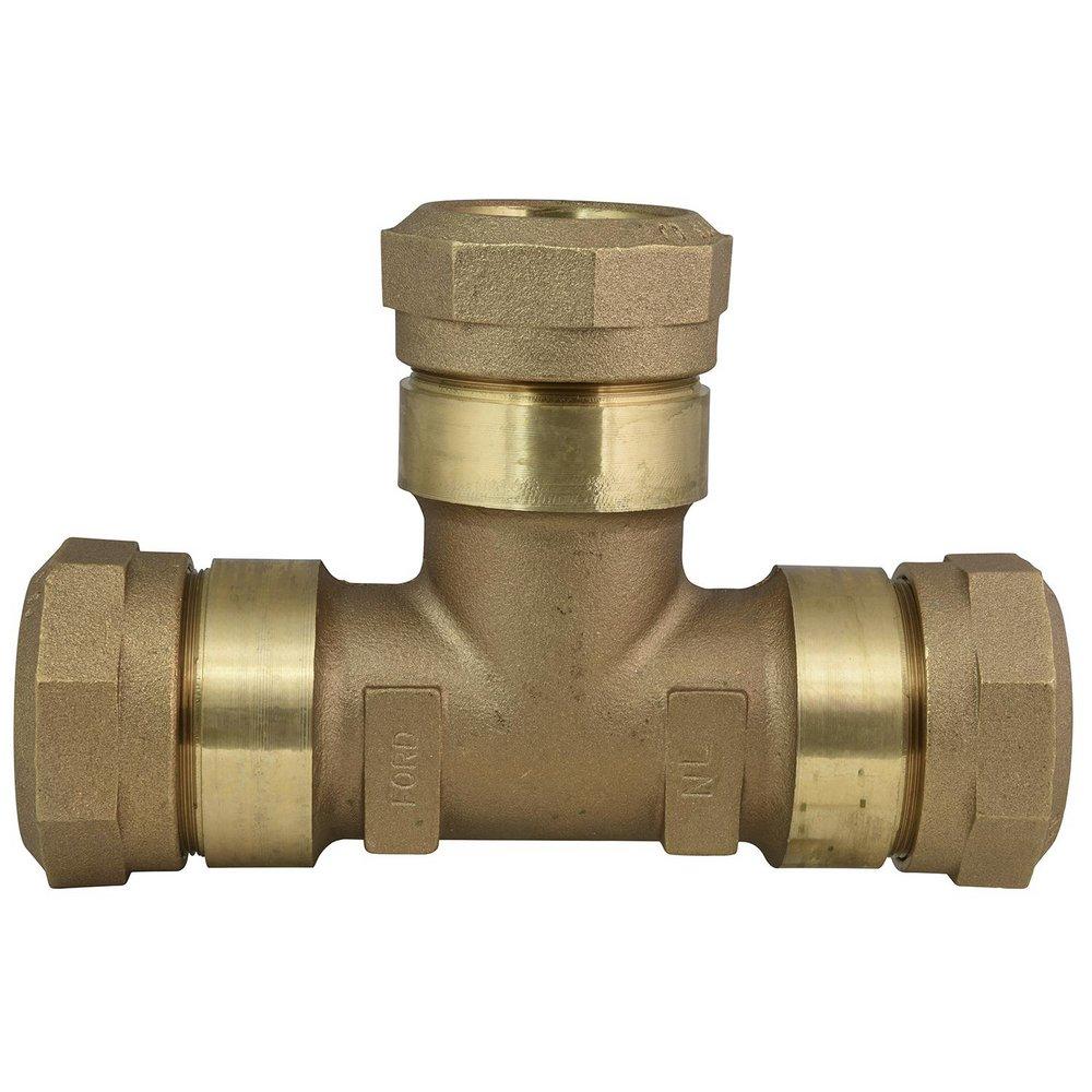 Ford Meter Box CTS Quick Joint Water Service Brass Tee 