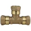 2 x 2 x 1 in. CTS Quick Joint Water Service Brass Tee