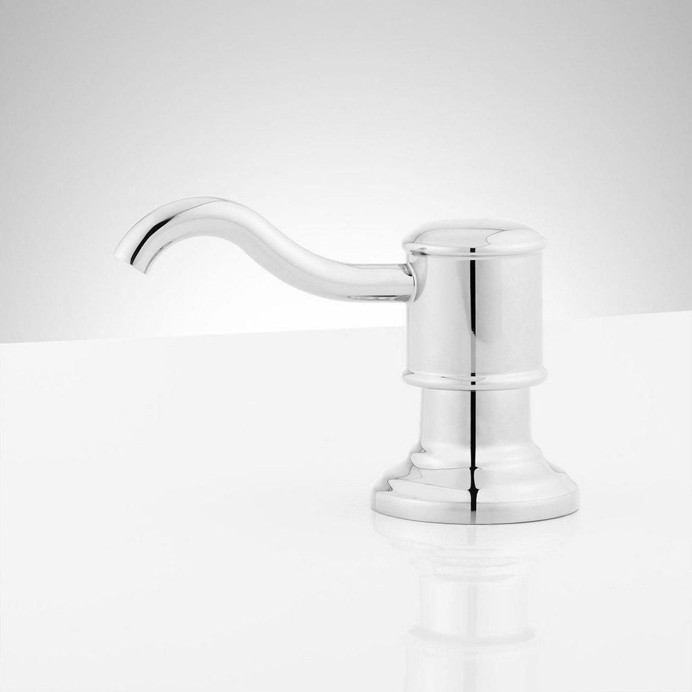Signature Hardware Polished Chrome Soap Dispenser 