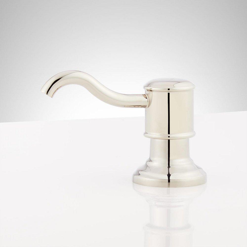 Signature Hardware Polished Nickel Soap Dispenser 