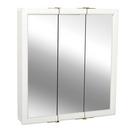 American Pride White 24 x 25-5/8 in. 3-Door Mirror Medicine Cabinet 
