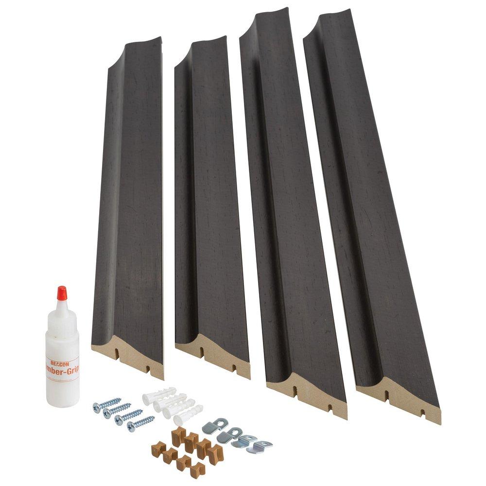 American Pride Espresso 36 x 36 in. Overlay MDF Mirror Frame Kit 