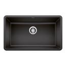 30 x 18 in. No Hole Composite Single Bowl Undermount Kitchen Sink in Anthracite