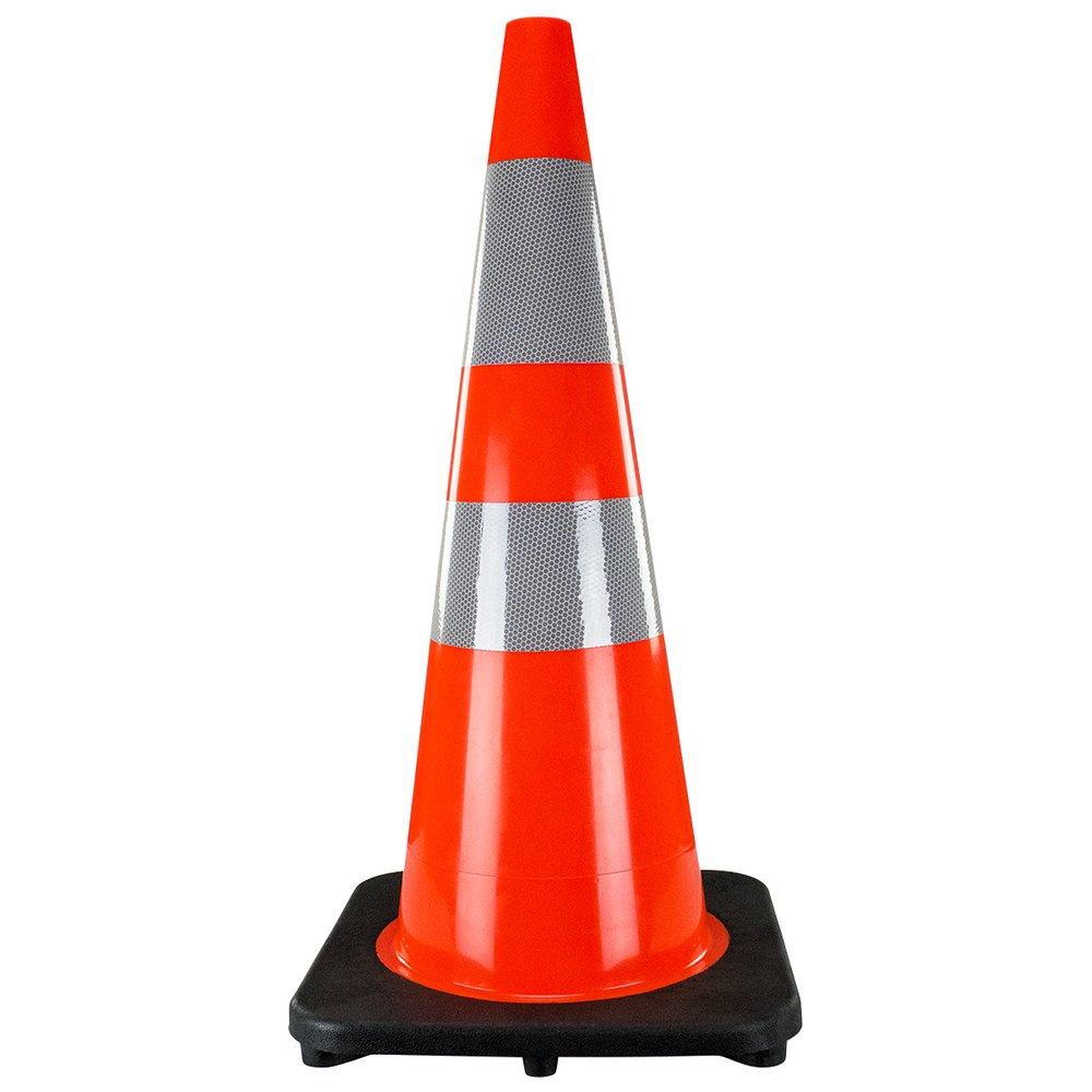SAS Safety Orange 28 in. Traffic Cone with Reflective Stripe 