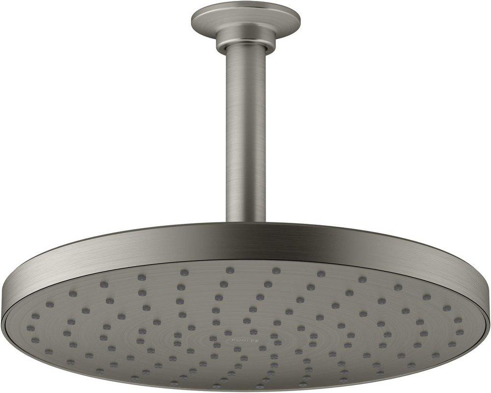 KOHLER Vibrant® Brushed Nickel Single Function Rain Showerhead 