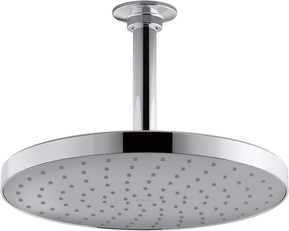 KOHLER Polished Chrome Single Function Rain Showerhead 