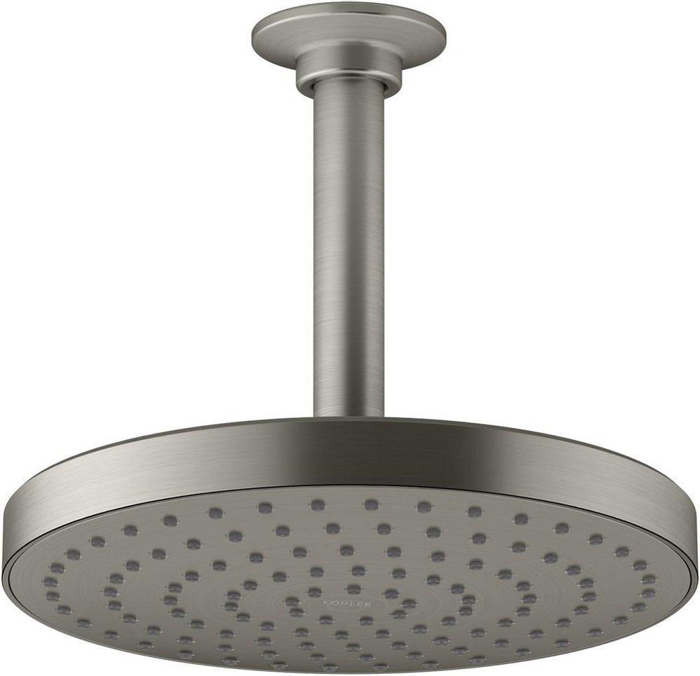 KOHLER Vibrant&reg; Brushed Nickel Single Function Drenching Rain Showerhead 
