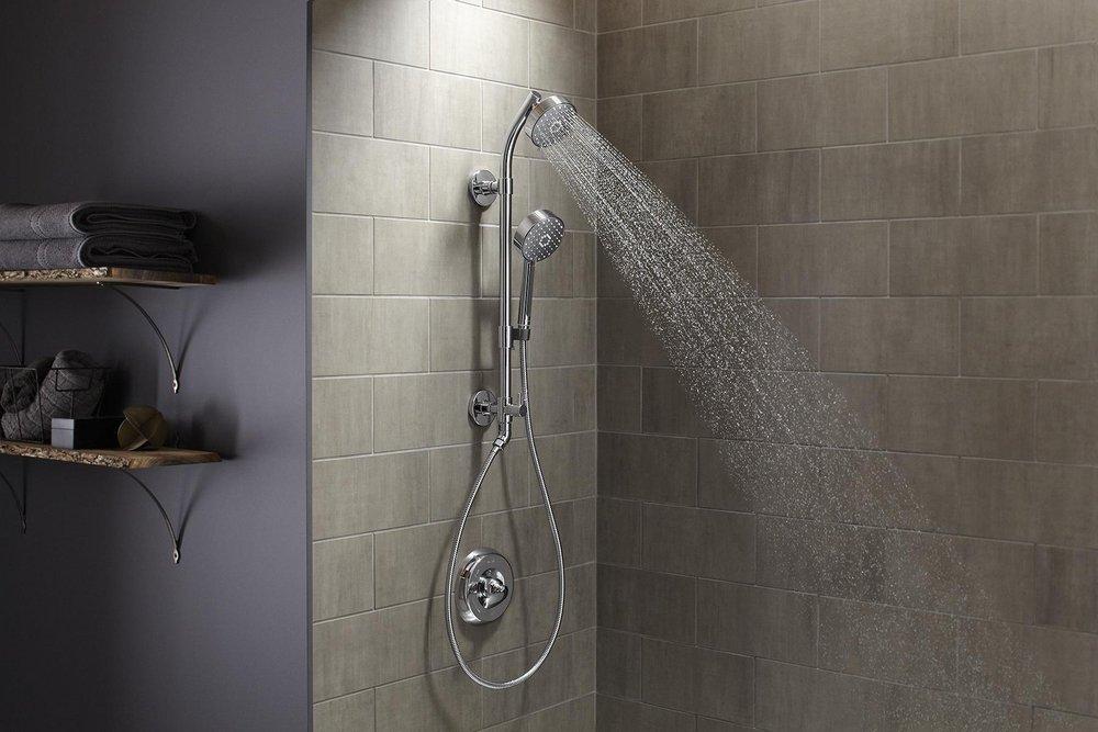 KOHLER Polished Chrome Multi Intense Drenching,Targeted Spray and Wide Coverage Showerhead 