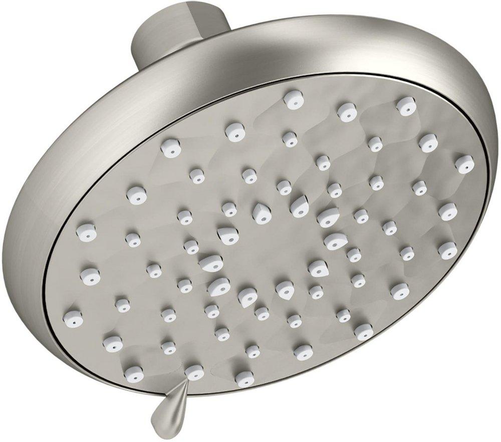 KOHLER Vibrant&reg; Brushed Nickel Multi Function Wide Coverage, Intense Drenching and Targeted Spray Showerhead 