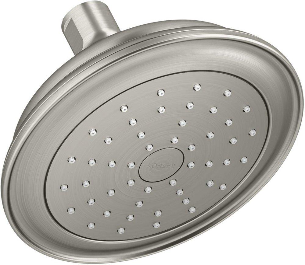 KOHLER Vibrant&reg; Brushed Nickel Single Function Air Showerhead 