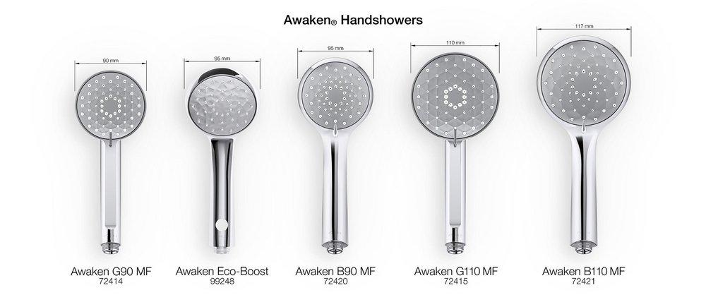 KOHLER Polished Chrome Multi Function Hand Shower 