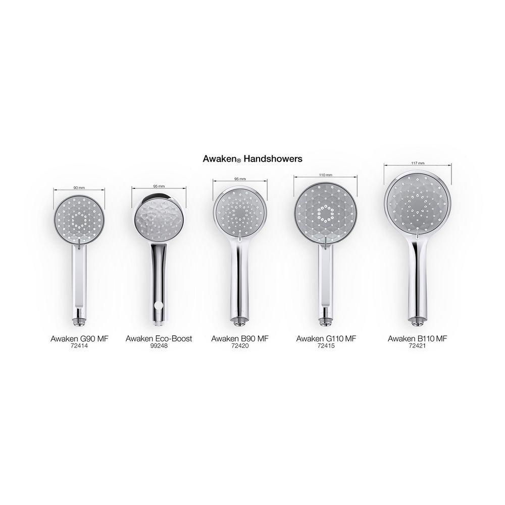 KOHLER Polished Chrome Multi Function Hand Shower (Shower Hose Sold Separately) 
