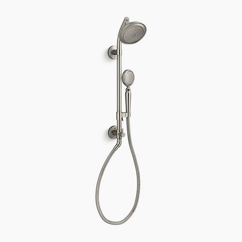 KOHLER Vibrant® Brushed Nickel Single Handle Shower System 