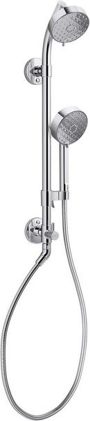 Two Handle Shower System in Polished Chrome