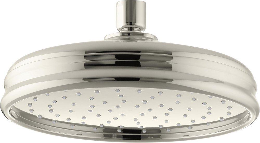KOHLER Vibrant&reg; Polished Nickel Single Function Rain Showerhead 
