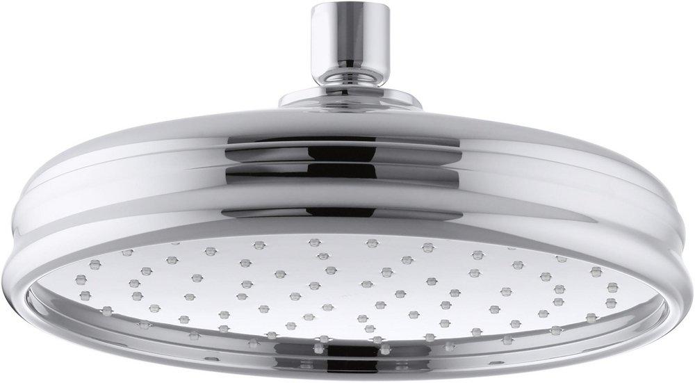 KOHLER Polished Chrome Single Function Rain Showerhead 