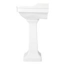 Signature Hardware White Pedestal Bathroom Sink 