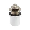 Lift and Turn Tub Drain with Hub Adapter in Brushed Nickel