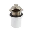 Signature Hardware Brushed Nickel Lift and Turn Tub Drain with Hub Adapter 