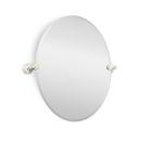 22-1/2 in. Oval Tilting Mirror in Polished Nickel