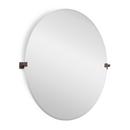 30-3/4 in. Oval Tilting Mirror in Oil Rubbed Bronze