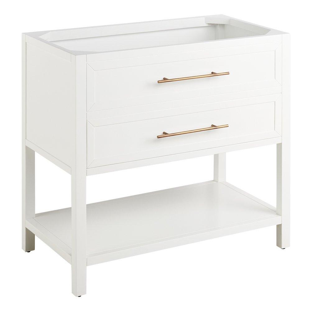 Signature Hardware Bright White 36 in. Floor Mount Vanity 