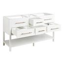Signature Hardware Bright White 60 in. Floor Mount Vanity 
