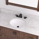 Signature Hardware White 17 x 14 in. 1-Bowl Undercounter Vitreous China Oval Lavatory Sink 