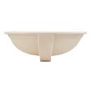 Signature Hardware White 17 x 14 in. 1-Bowl Undercounter Vitreous China Oval Lavatory Sink 