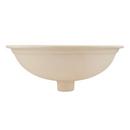 Signature Hardware White 17 x 14 in. 1-Bowl Undercounter Vitreous China Oval Lavatory Sink 