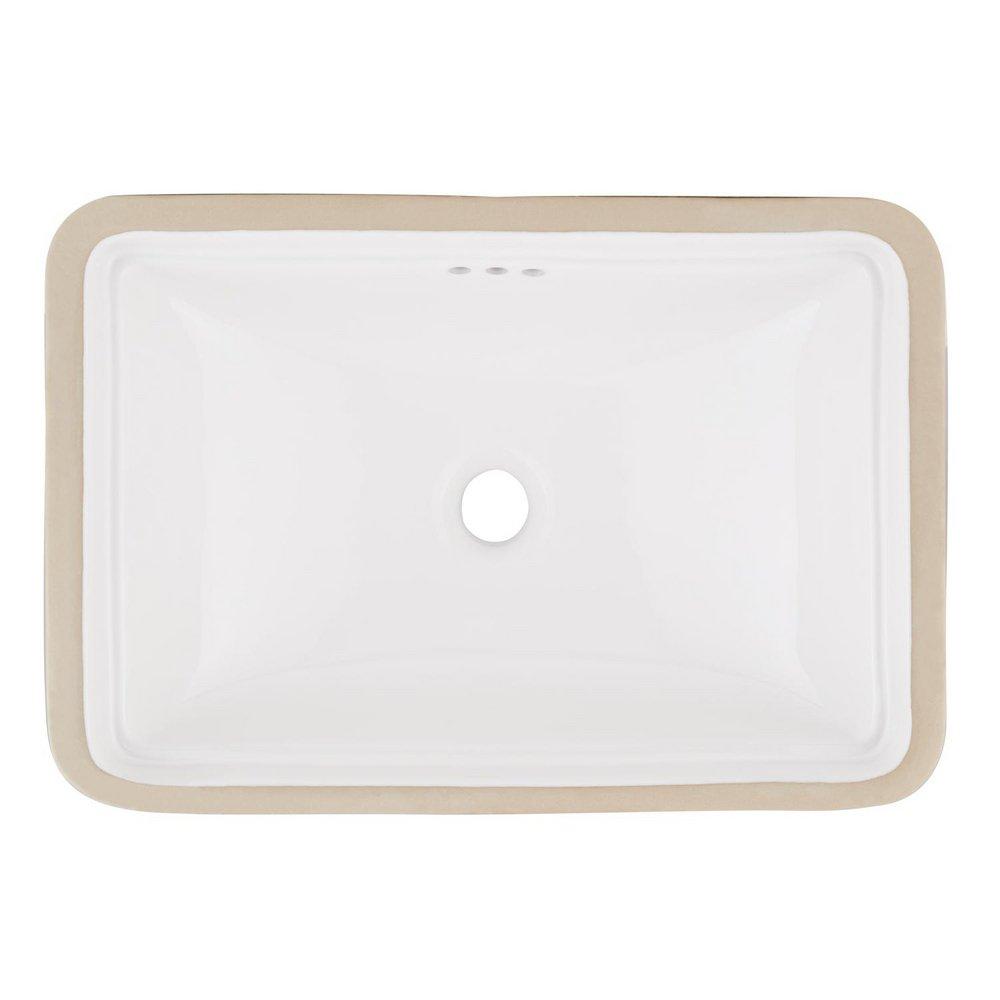 Signature Hardware White Undermount Basin 