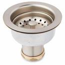Brass Disposer Flange & Stopper for 1 in. Thick Kitchen Sink in Brushed Nickel