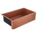 Signature Hardware Antique Copper 36 x 22 in. Copper Single Bowl Farmhouse Kitchen Sink 