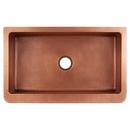 Signature Hardware Antique Copper 36 x 22 in. Copper Single Bowl Farmhouse Kitchen Sink 