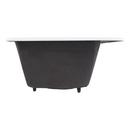 Signature Hardware White 43 x 22 in. 1 Hole Cast Iron Double Bowl Drop-in Kitchen Sink 