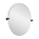 27-1/2 in. Oval Tilting Mirror in Oil Rubbed Bronze