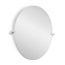 28 in. Oval Tilting Mirror in Chrome