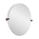 28 in. Oval Tilting Mirror in Oil Rubbed Bronze