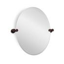 22 in. Oval Tilting Mirror in Oil Rubbed Bronze